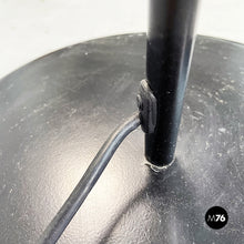 Charger l'image dans la galerie, Round floor lamp in black metal, 1990s