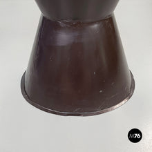 画像をギャラリービューアに読み込む, Ethnic table and stools in brown metal, 1990s