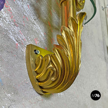 Load image into Gallery viewer, Brass and crystal big wall lamps, 1960s