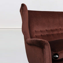 Load image into Gallery viewer, Two-seater sofa by Gio Ponti and Melchiorre Bega, 1950s