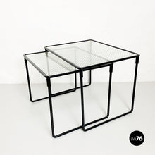 Load image into Gallery viewer, Metal and glass coffe tables, 1970s