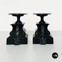 Load image into Gallery viewer, Black onyx centerpieces, 1940s