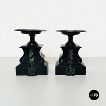 Load image into Gallery viewer, Black onyx centerpieces, 1940s