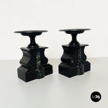 Load image into Gallery viewer, Black onyx centerpieces, 1940s
