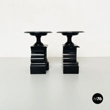 Load image into Gallery viewer, Black onyx centerpieces, 1940s