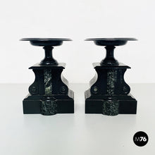 Load image into Gallery viewer, Black onyx centerpieces, 1940s