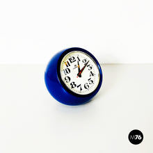 Charger l'image dans la galerie, Blue table clock mod. Boule by Lorenz, 1960s