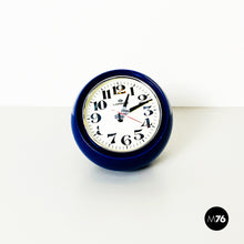 Charger l'image dans la galerie, Blue table clock mod. Boule by Lorenz, 1960s