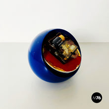 Charger l'image dans la galerie, Blue table clock mod. Boule by Lorenz, 1960s