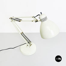 Load image into Gallery viewer, Norwegian white metal Naska Loris table lamp by Jac Jacobsen for Luxo, 1950s.