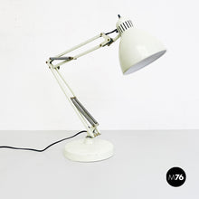 Load image into Gallery viewer, Norwegian white metal Naska Loris table lamp by Jac Jacobsen for Luxo, 1950s.
