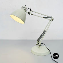 Load image into Gallery viewer, Norwegian white metal Naska Loris table lamp by Jac Jacobsen for Luxo, 1950s.