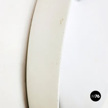 Load image into Gallery viewer, Round white wood mirror, 1980s