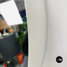 Load image into Gallery viewer, Round white wood mirror, 1980s