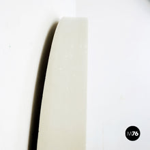 Load image into Gallery viewer, Round white wood mirror, 1980s