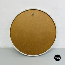 Load image into Gallery viewer, Round white wood mirror, 1980s