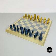 Load image into Gallery viewer, Professional chess board with pawns, 1980s