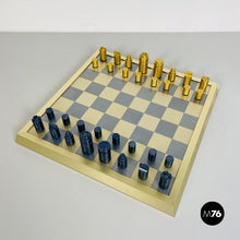 Load image into Gallery viewer, Professional chess board with pawns, 1980s