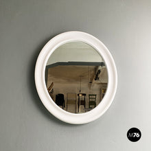 Load image into Gallery viewer, Oval white plastic mirror by Carrara & Matta, 1980s