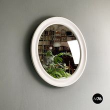 Load image into Gallery viewer, Oval white plastic mirror by Carrara & Matta, 1980s