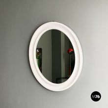 Load image into Gallery viewer, Oval white plastic mirror by Carrara & Matta, 1980s