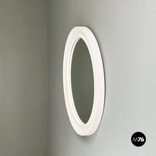 Load image into Gallery viewer, Oval white plastic mirror by Carrara & Matta, 1980s