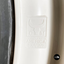 Load image into Gallery viewer, Oval white plastic mirror by Carrara & Matta, 1980s