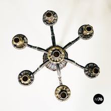 Load image into Gallery viewer, Seven-flame silver candelabras, 1880s
