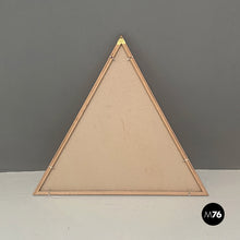 Load image into Gallery viewer, Triangular painting with collage by Bertolio, 1999