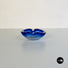 Load image into Gallery viewer, Blue Murano glass object holder, 1970s