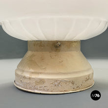 Load image into Gallery viewer, White glass and grey metal Liberty wall lamps, 1920s