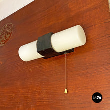 Load image into Gallery viewer, White opaline glass wall lamps, 1960s