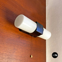 Load image into Gallery viewer, White opaline glass wall lamps, 1960s