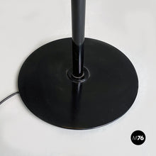 Load image into Gallery viewer, Black and white metal floor lamp, 1980s