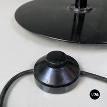 Load image into Gallery viewer, Black and white metal floor lamp, 1980s