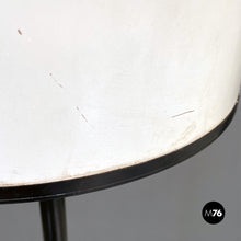 Load image into Gallery viewer, Black and white metal floor lamp, 1980s