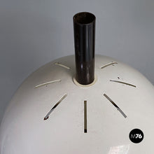 Load image into Gallery viewer, Black and white metal floor lamp, 1980s