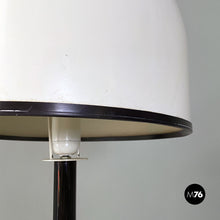 Load image into Gallery viewer, Black and white metal floor lamp, 1980s