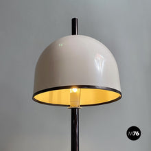 Load image into Gallery viewer, Black and white metal floor lamp, 1980s