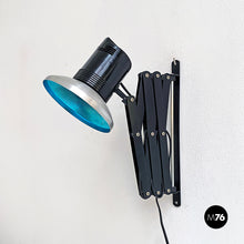 画像をギャラリービューアに読み込む, Black pantograph wall lamp, 1970s