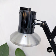 画像をギャラリービューアに読み込む, Black pantograph wall lamp, 1970s
