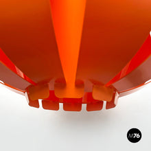 Load image into Gallery viewer, Orange plastic Room Light model chandelier, 1960s