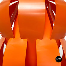 Load image into Gallery viewer, Orange plastic Room Light model chandelier, 1960s