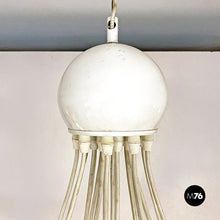 Load image into Gallery viewer, White chandelier with 19 light, 1970s