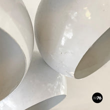 Load image into Gallery viewer, White chandelier with 19 light, 1970s