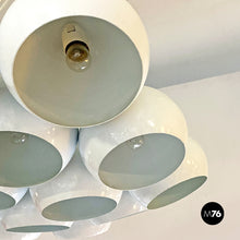 Load image into Gallery viewer, White chandelier with 19 light, 1970s