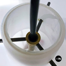 Load image into Gallery viewer, Opaline glass chandelier, 1960s