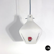 Load image into Gallery viewer, Opaline glass chandelier, 1960s