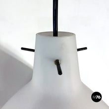 Load image into Gallery viewer, Opaline glass chandelier, 1960s