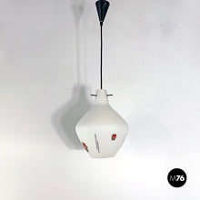 Load image into Gallery viewer, Opaline glass chandelier, 1960s